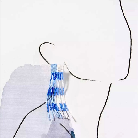 🌺🎉HP🎉🌺 NWT Anthropologie Casa Clara Beaded Tassel Earrings - Picture 14 of 16